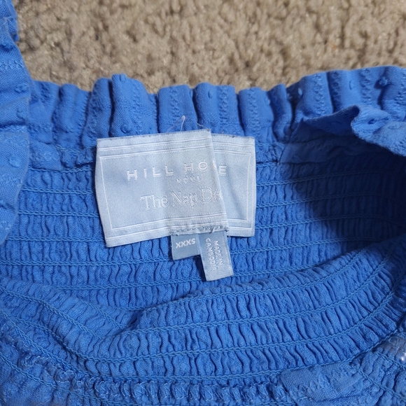 Hill House Home The Elli Nap Dress in Hydrangea Blue Size XXXS - Picture 7 of 7